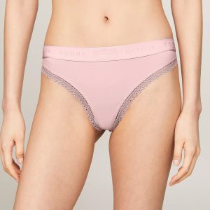 Tommy Hilfiger Hilfiger Badge Lace Trim Thong