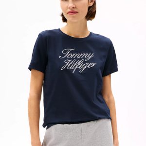 Tommy Hilfiger Script Hilfiger Logo T-Shirt