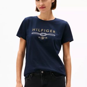 Tommy Hilfiger Hilfiger Nautical Rope Logo T-Shirt