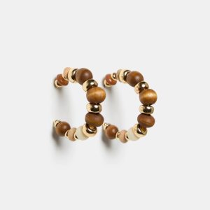 Laura Wood Hoop Earrings