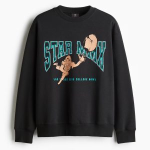 H&M Loose Fit Printed Sweatshirt