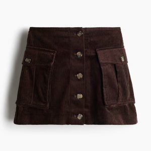 H&M CORDUROY MINI SKIRT