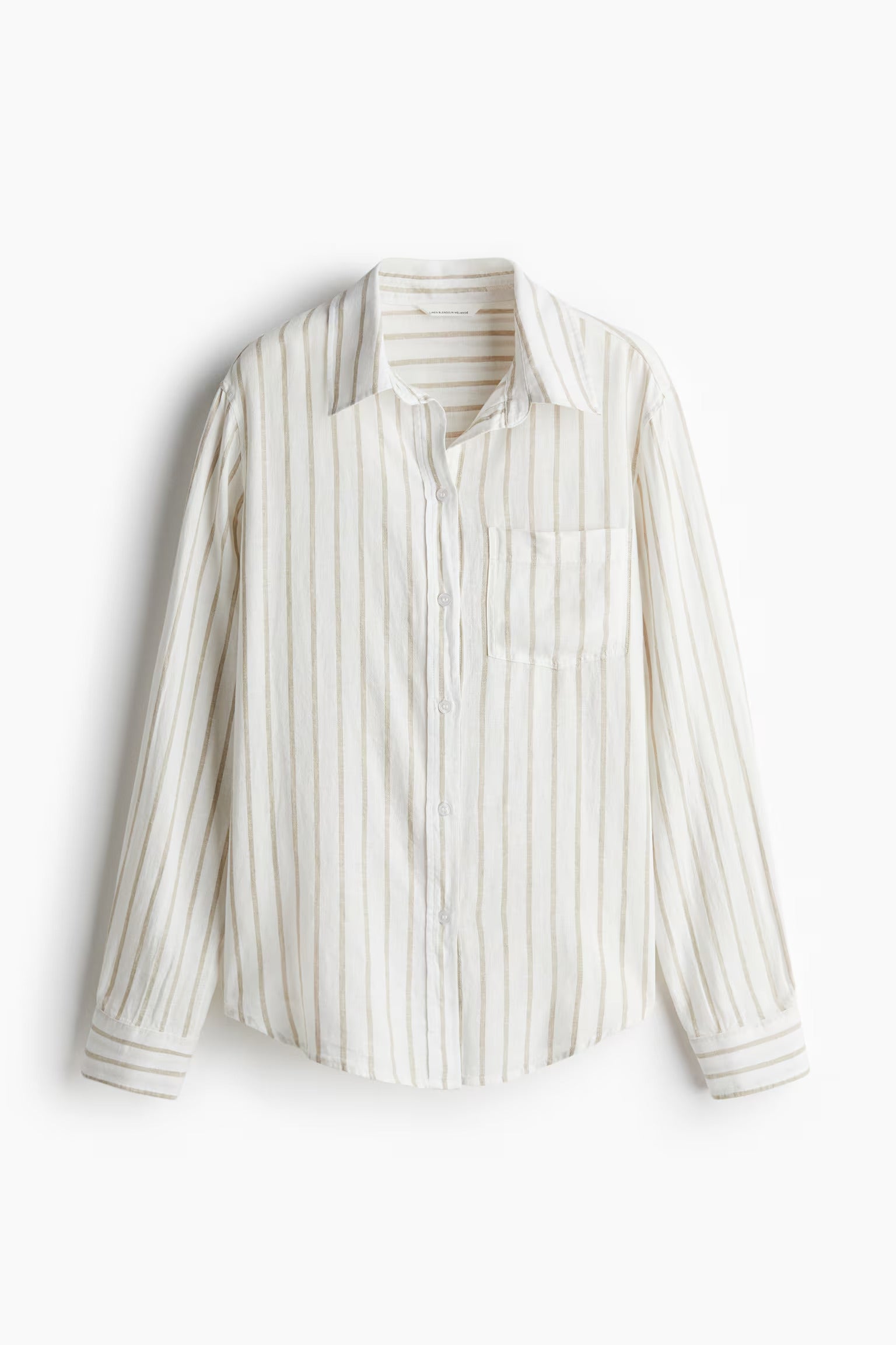 white/beige striped