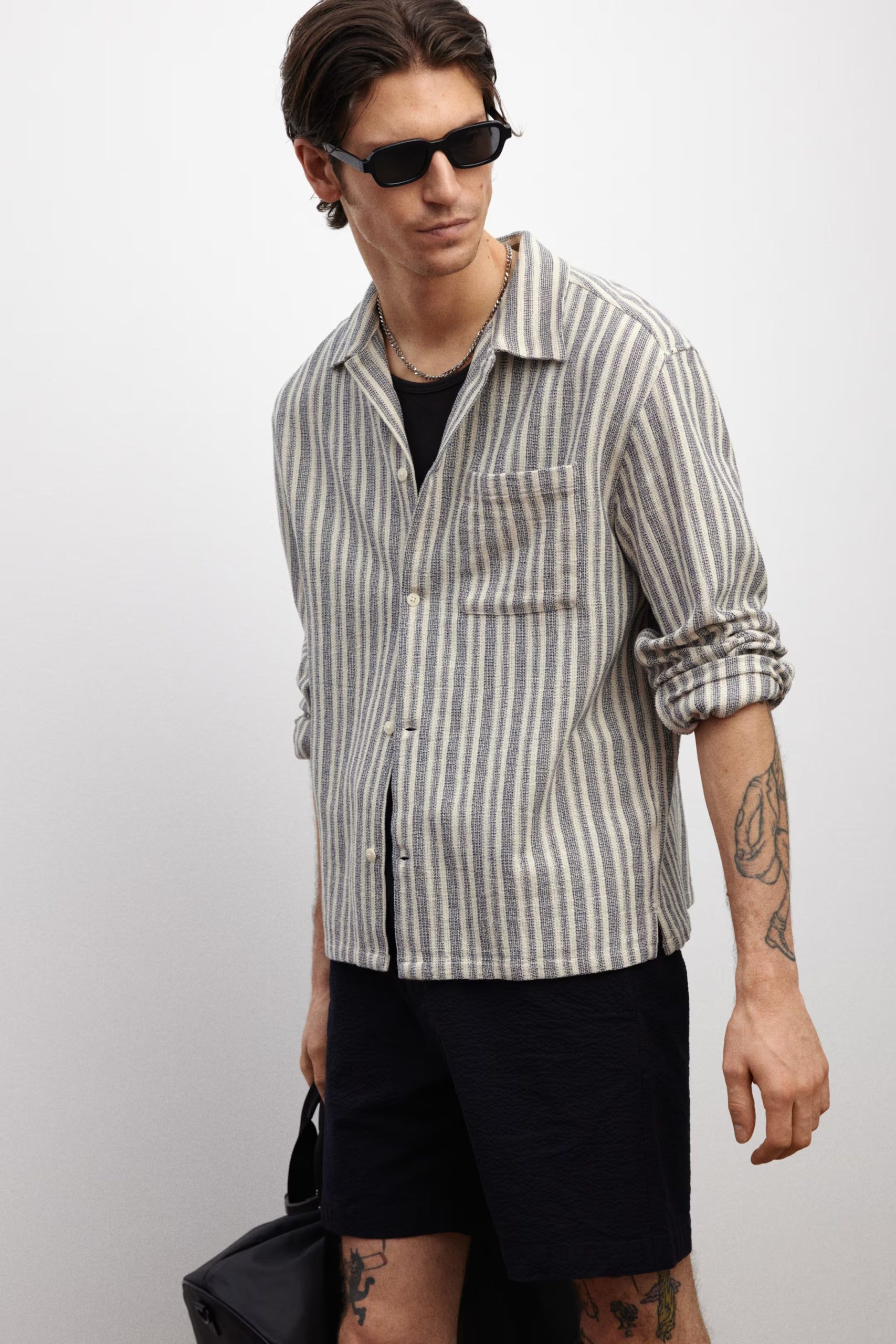 Navy Blue Stripped
