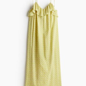 H&M Flounce-trimmed Camisole Dress