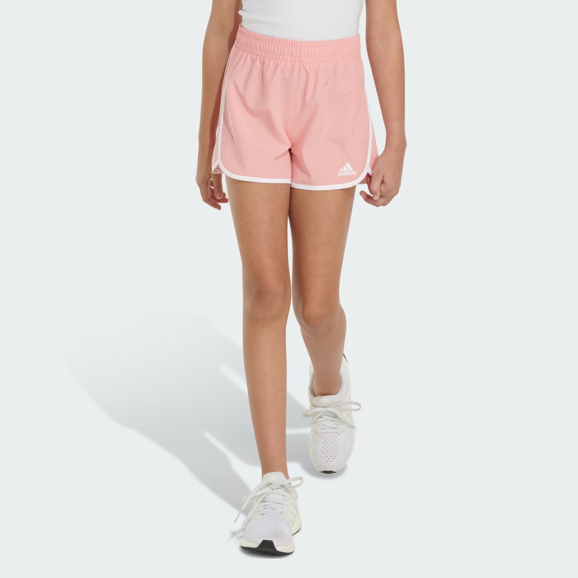Adidas Elastic Waistband Woven Shorts with Binding - Image 6