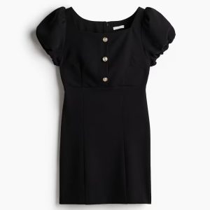 H&M Puff-Sleeved Dress