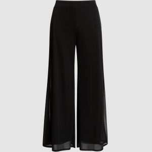 LAURA Olivia Chiffon Wide-Leg Pants - Regular