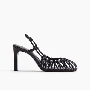 H&M Heeled Slingbacks with Knots