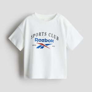 H&M Cotton T-shirt with Printed Motif