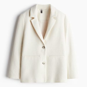 H&M Textured-Weave Blazer