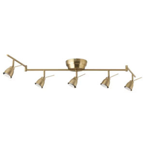 IKEA BAROMETER Ceiling track, 5-spots, brass color