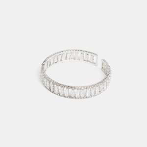 Laura Open Cuff Cubic Zirconia Bracelet