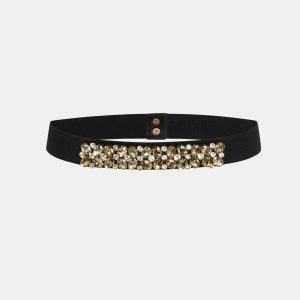 Laura Crystal Elasticized Belt
