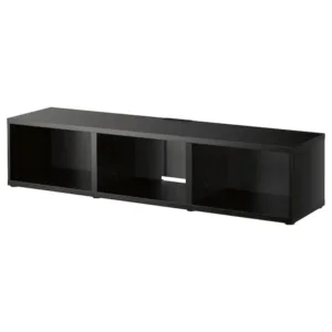 IKEA BESTÅ TV unit, black-brown, 70 7/8x15 3/4x15 "