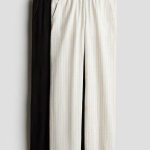H&M 2-Pack Wide-Leg Pants