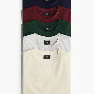 H&M 5-pack Regular Fit T-shirts