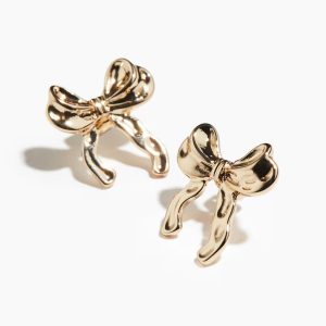 H&M BOW-SHAPED STUD EARRINGS