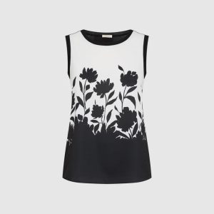 LAURA Two-Tone Sleeveless Top