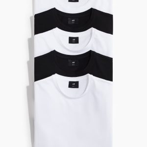 H&M 5-pack Slim Fit T-shirts