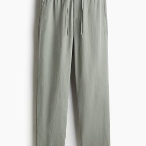 H&M Regular-Fit Linen-Blend Pants