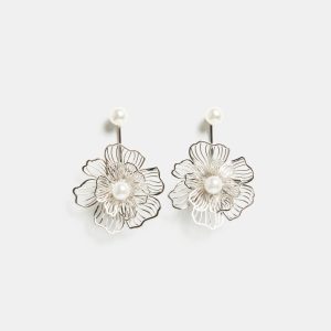 Laura Floral & Pearl Earrings