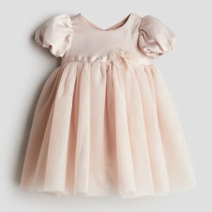 H&M Tulle-Skirt Satin Dress