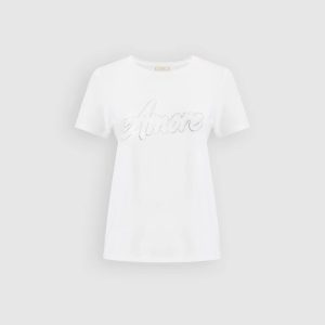 LAURA Embellished Script T-Shirt