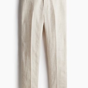 H&M Slim-Fit Linen Suit Pants