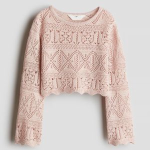 H&M Pointelle-Knit Short Top