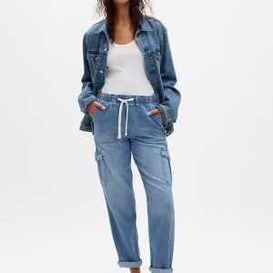 Gap Denim Easy Cargo Joggers