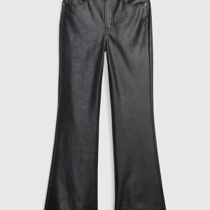Gap High Rise Vegan Leather '70s Flare Pants