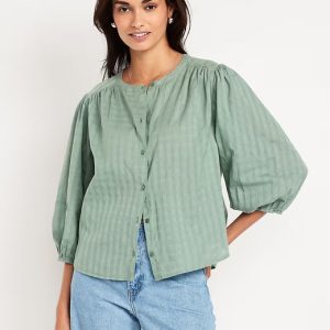 Old Navy Button-Down Dobby Shirt