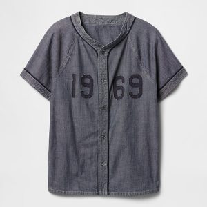 Gap Denim 1969 Logo Baseball Jersey