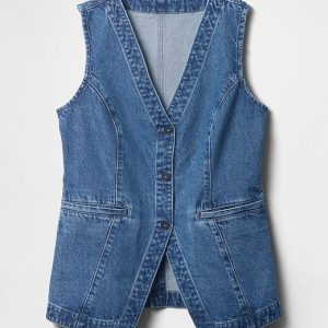 Gap Longline Denim Vest