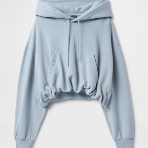 Gap Heavyweight French Terry Cropped Bubble Hoodie