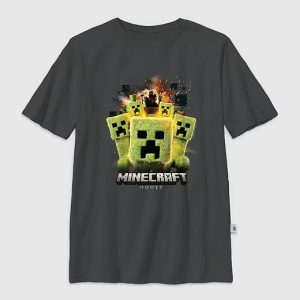 Gap Kids Minecraft Creeper Group Graphic T-Shirt