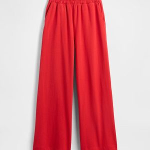 Gap Organic Cotton Heavyweight Wide-Leg Pants