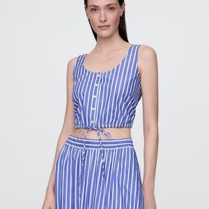Gap Cinched-Hem Cropped Top