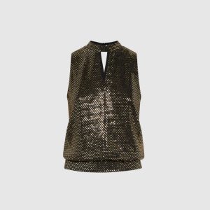 LAURA Sequined Sleeveless Top