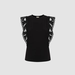 LAURA Crochet Cap Sleeve Top