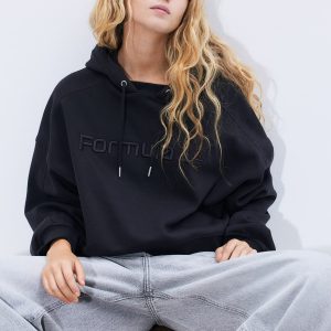 H&M Oversized Embroidered Hoodie