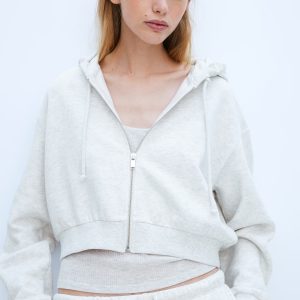 H&M Short Hooded Sweatshirt Jacket