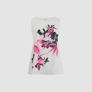 LAURA Floral Placement Print Top
