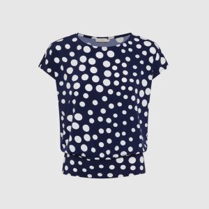 LAURA Polka Dot Print Top
