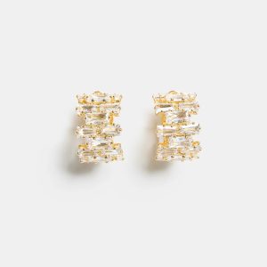 Laura Cubic Zirconia Hoop Earrings