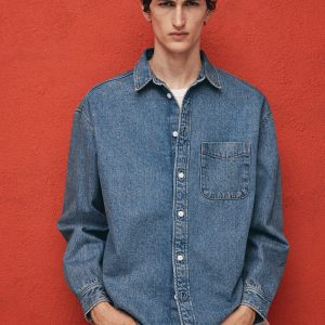 H&M Loose-fit Denim Shirt