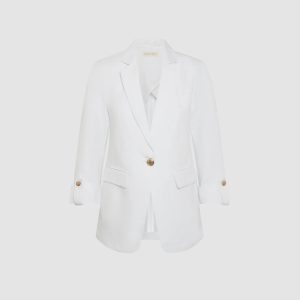 LAURA Linen-Blend Blazer