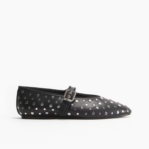 H&M Studded Mary Jane Ballet Flats
