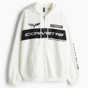 H&M Oversized Printed Hooded Jacket